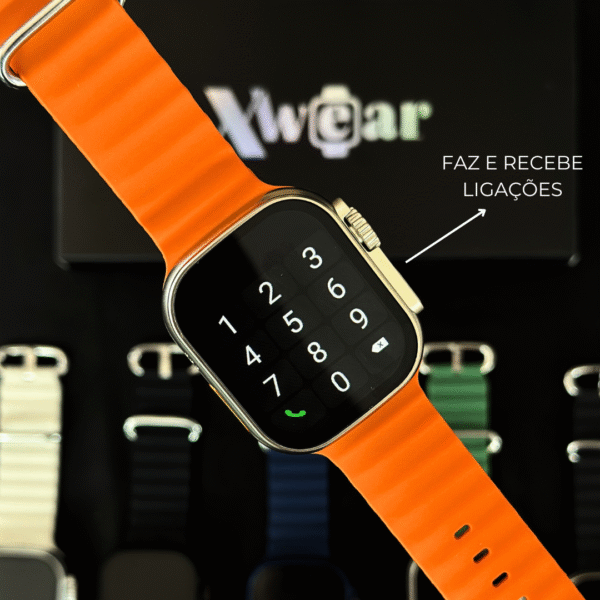 Smartwatch XS9 Ultra 2 Max – Original Xwear | Trava de Pulseiras com Parafusos Reais, Chamadas Bluetooth, Tela 2.2