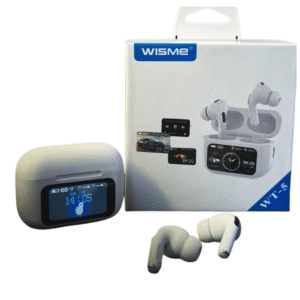 Fones Inteligentes WT-5  Case com Tela Touch 1.47''  Funções Smart Avançadas