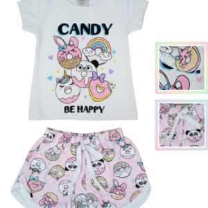 Conjunto Infantil Feminino Candy Be Happy