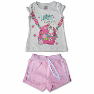 Conjunto Love Mochila Rosa